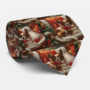 Corbata Perro Papillon Navidad Festiva