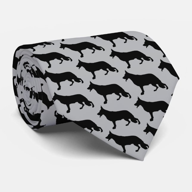 Corbata Perro pastor alemán negro (Enrollado)