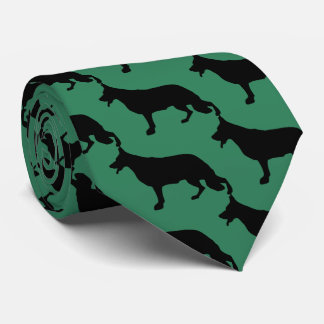 Corbata Perro pastor alemán negro