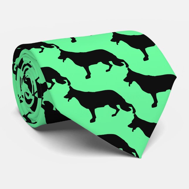 Corbata Perro pastor alemán negro (Enrollado)