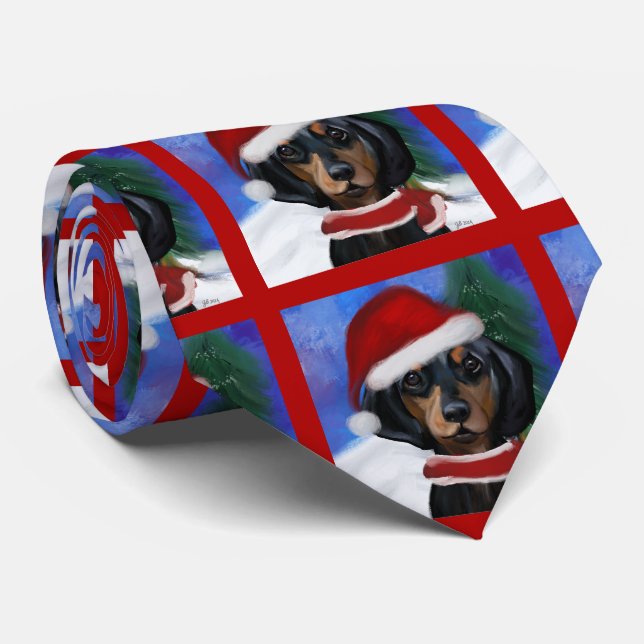 Corbata Perro salchicha  (Enrollado)