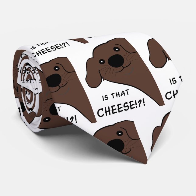 Corbata Perro Terranova Marrón Es Ese Queso (Enrollado)