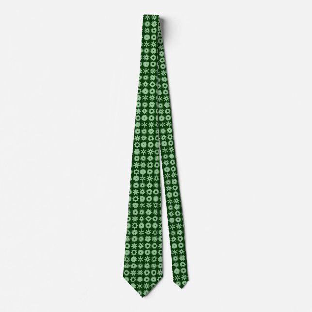 Corbata Perros - Sombras de verde (Anverso)