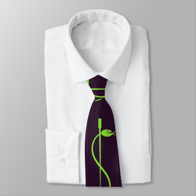 Corbata Personal del lazo de Asclepius: Vidas verdes de la (Atado)