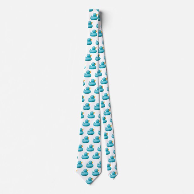 Corbata Personalizable Blue Rubber Ducks por almacenista (Anverso)