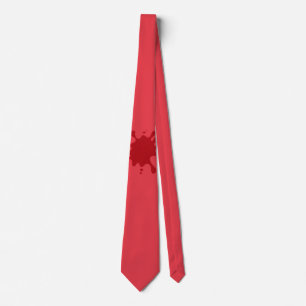 Corbata Personalizable Tomate Red Inkblot Neck Tie