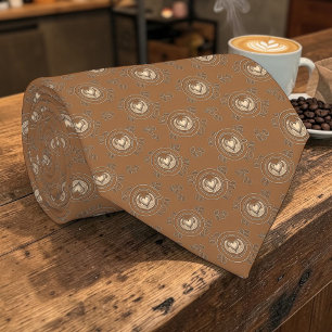 Corbata personalizada Café Latte de café