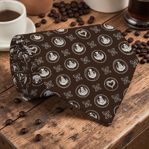 Corbata personalizada Café Latte de café