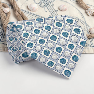 Corbata personalizada con conchas náuticas
