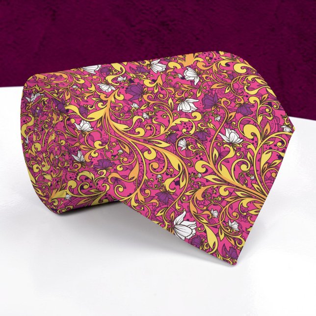 Corbata personalizada con estampado floral (Subido por el creador)