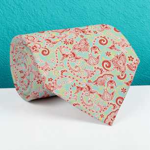 Corbata personalizada con estampado floral