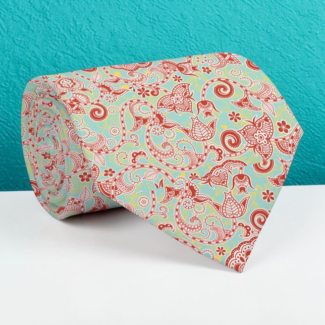 Corbata personalizada con estampado floral (Subido por el creador)