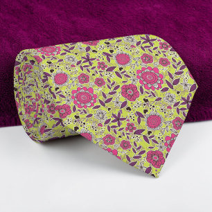 Corbata Personalizada con Estampado Floral