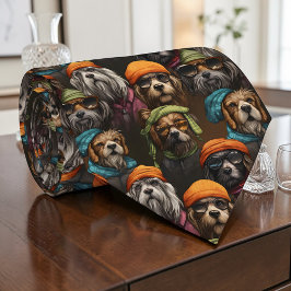 Corbata personalizada con gráfico de perro