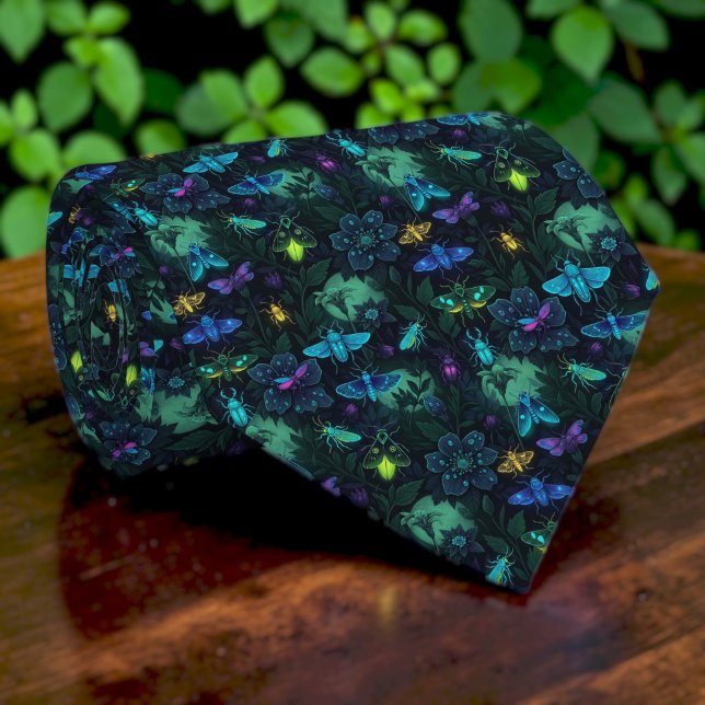 Corbata personalizada con patrón de bichos e insec (Subido por el creador)