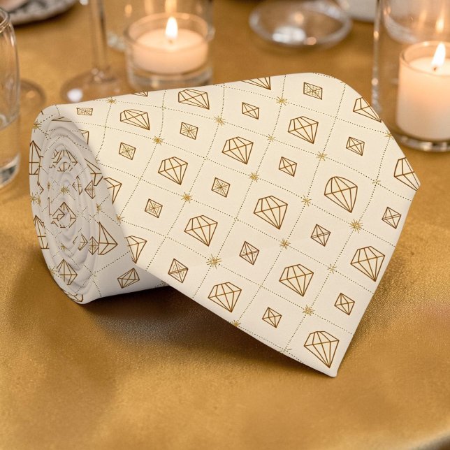 Corbata personalizada con patrón de diamantes en o (Subido por el creador)