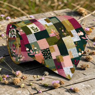Corbata personalizada con patrón de patchwork colo