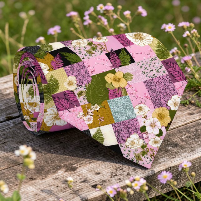 Corbata personalizada con patrón de patchwork colo (Subido por el creador)