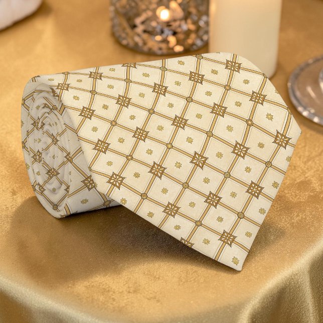 Corbata Personalizada con Patrón Dorado Elegante (Subido por el creador)