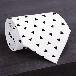 Corbata personalizada con patrón en negro y blanco
