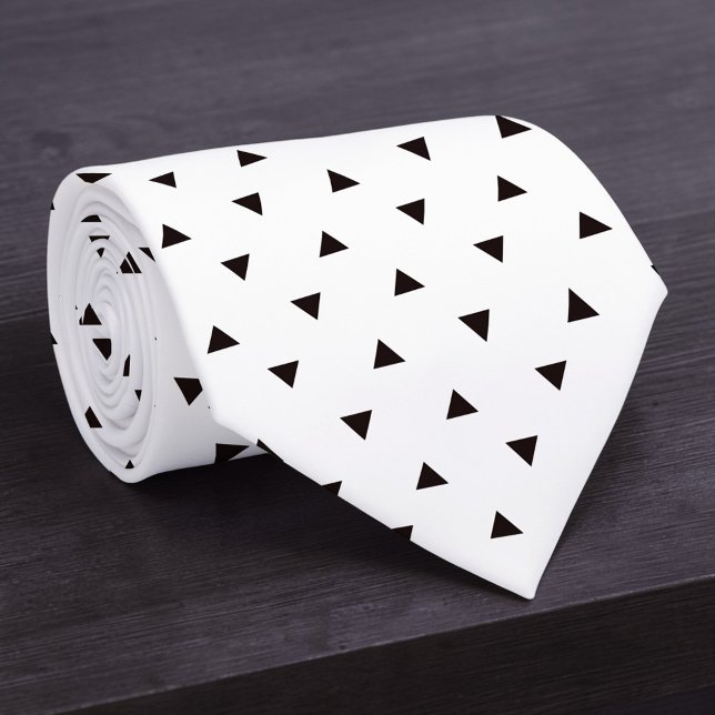 Corbata personalizada con patrón en negro y blanco (Subido por el creador)