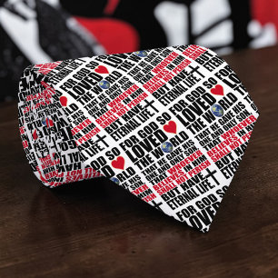 Corbata personalizada con versículo bíblico cristi