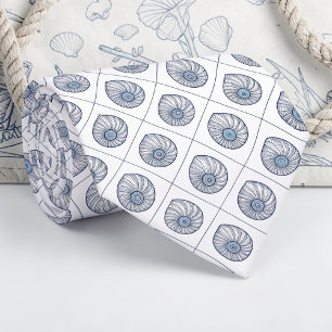 Corbata Personalizada Conchas Náuticas