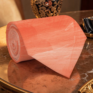 Corbata personalizada de acuarela coral