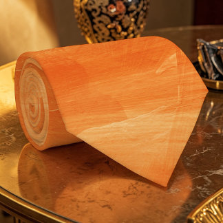 Corbata personalizada de acuarela naranja