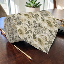 Corbata personalizada de anatomía vintage científi