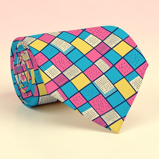 Corbata personalizada de la cultura pop retro de l (Subido por el creador)