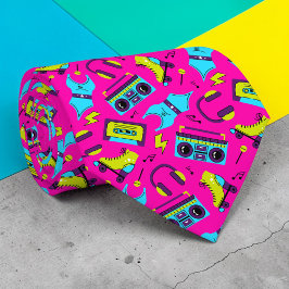 Corbata personalizada de la cultura pop retro de l