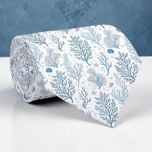 Corbata personalizada del océano y el mar