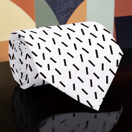 Corbata personalizada en negro y blanco