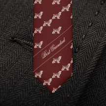 Corbata personalizada para abuelo con patrón de pe