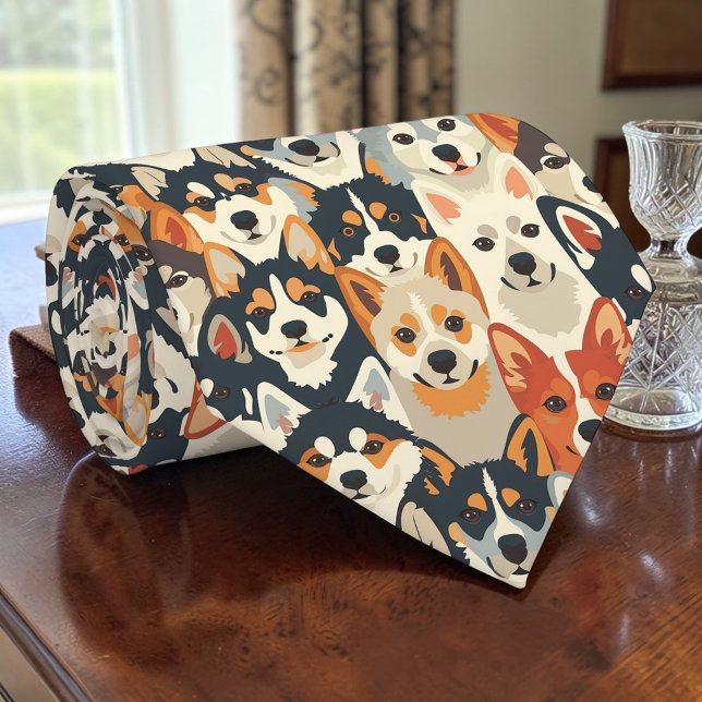 Corbata personalizada retro para amante de los per (Subido por el creador)