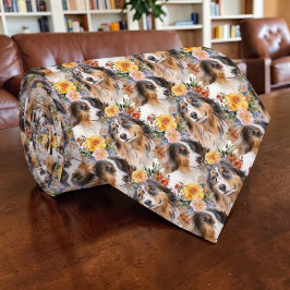Corbata personalizada retro para amante de perros 