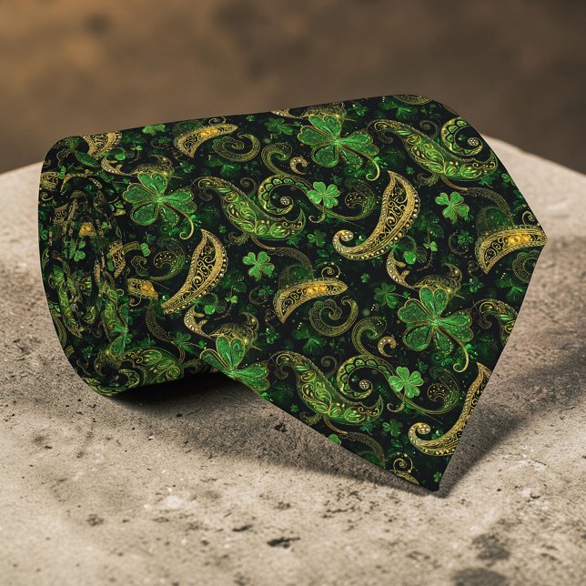 Corbata personalizada verde del día de San Patrici (Subido por el creador)