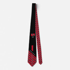 Corbata Personalizado BANDERA DE TRINIDAD Monograma Tejido