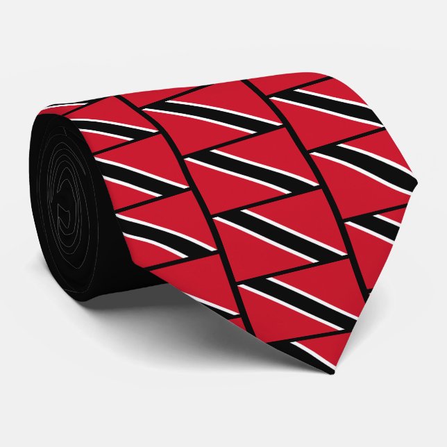Corbata Personalizado BANDERA DE TRINIDAD Monograma Tejido (Enrollado)