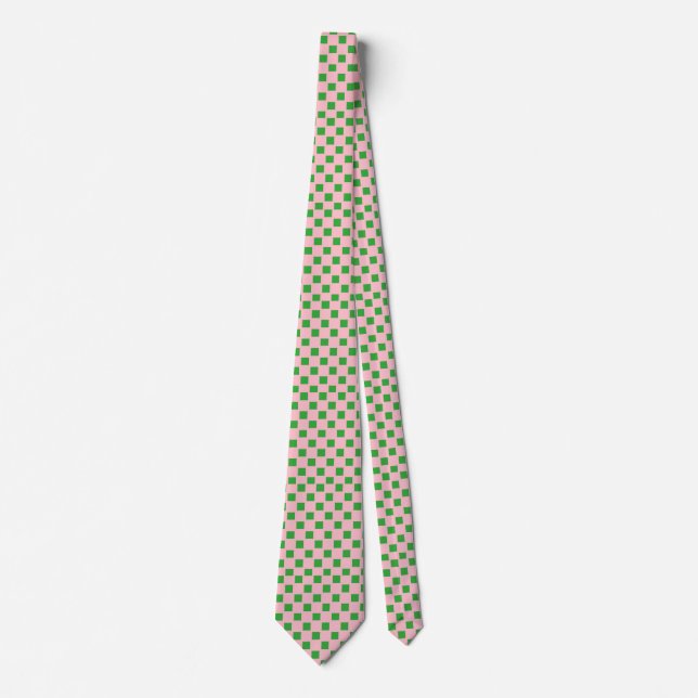 Corbata Personalizado con control rosa y verde (Anverso)