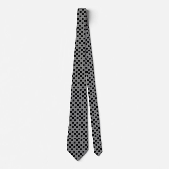 Corbata Personalizado con rayas negro y plateado (Anverso)