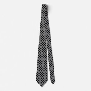 Corbata Personalizado con rayas negro y plateado