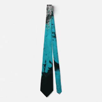 Corbata Personalizado de bandeja negra color turquesa de a
