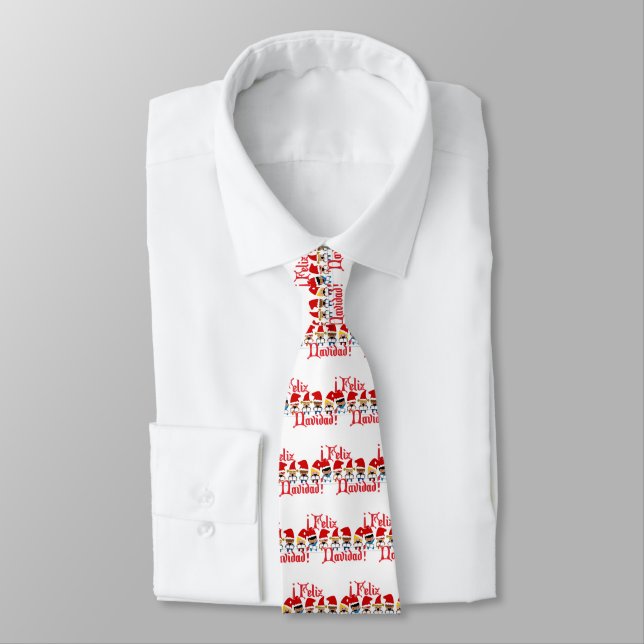 Corbata Personalizado de bebés caroleros - Feliz Navidad (Atado)