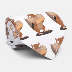 Corbata Personalizado de chipmunk de grandes mejillas grac