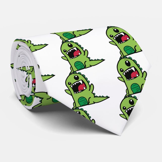 Corbata Personalizado de dinosaurios bebé (Enrollado)