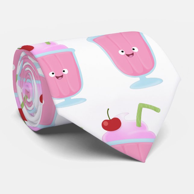 Corbata Personalizado de helados de fresa de fresa (Enrollado)