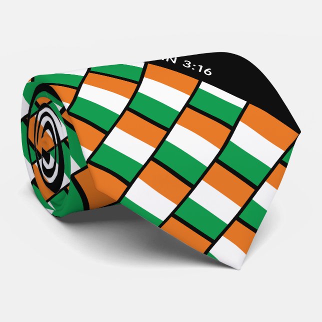 Corbata Personalizado de las Escrituras Cristianas IRELAND (Enrollado)