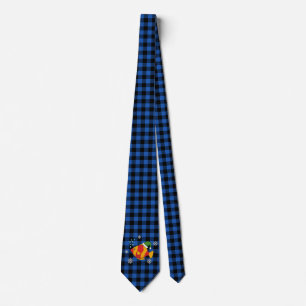 Corbata Personalizado de peces tropicales de Navidad en pa